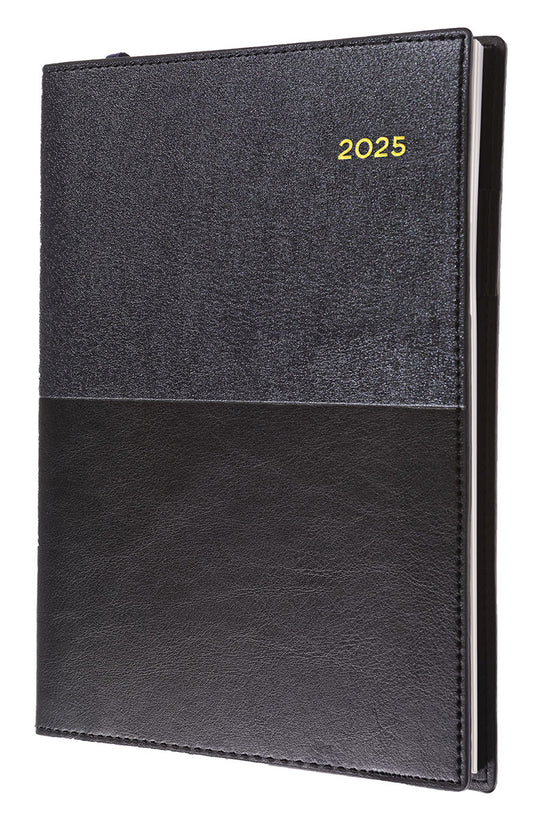 DIARY 2025 COLLINS VANESSA A6 105X148MM 365.V99 WTV BLACK   G86548.25