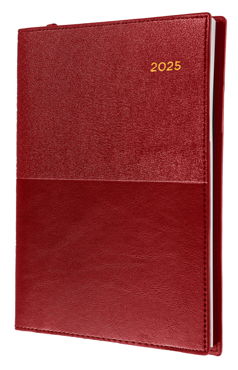 DIARY 2025 COLLINS VANESSA A6 105X148MM 365.V15 WTV RED   G86551.25