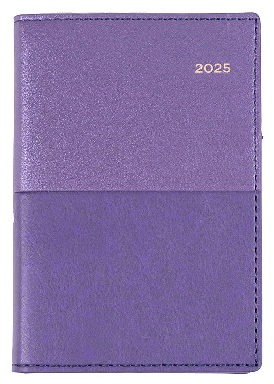 DIARY 2025 COLLINS VANESSA B7R 125X80MM 355.V55 POCKET WTV LILAC   G86562.25