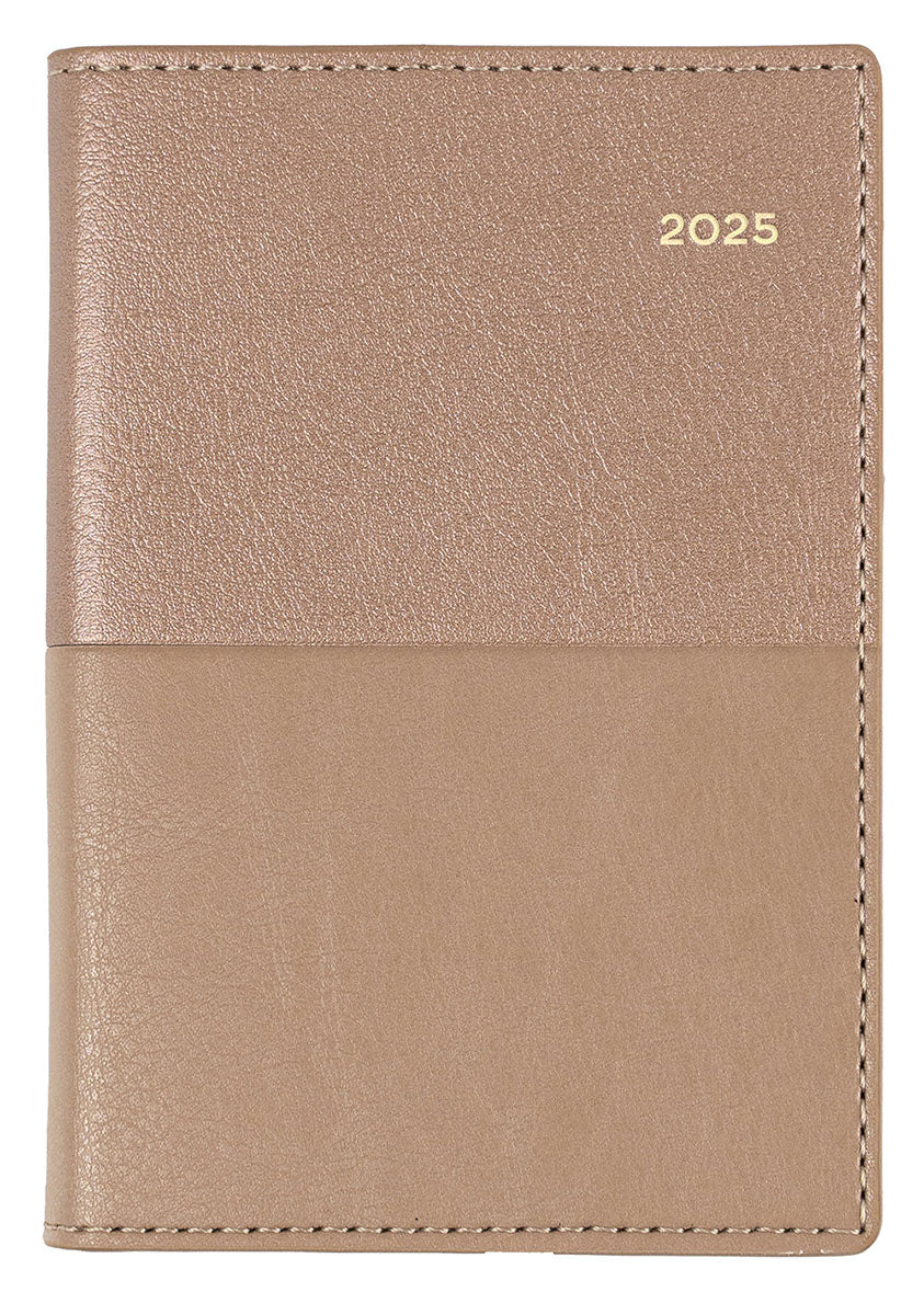 DIARY 2025 COLLINS VANESSA B7R 125X80MM 355.V49 POCKET WTV ROSE GOLD   G86564.25