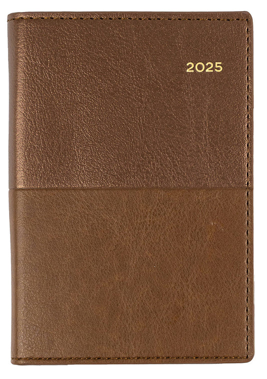 DIARY 2025 COLLINS VANESSA B7R 125X80MM 355.V90 POCKET WTV TAN   G86565.25