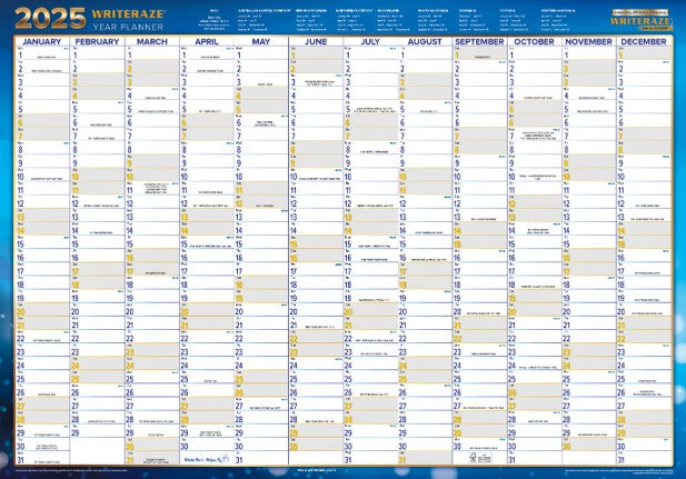 PLANNER 2025 WRITERAZE 700X1000MM QC2 10800 LAMINATED   G86587.25