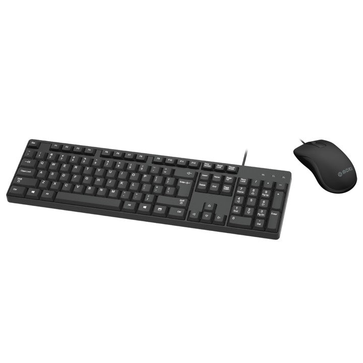 MOKI KEYBOARD & MOUSE COMBO - WIRED USB MOKI BLACK   G86684