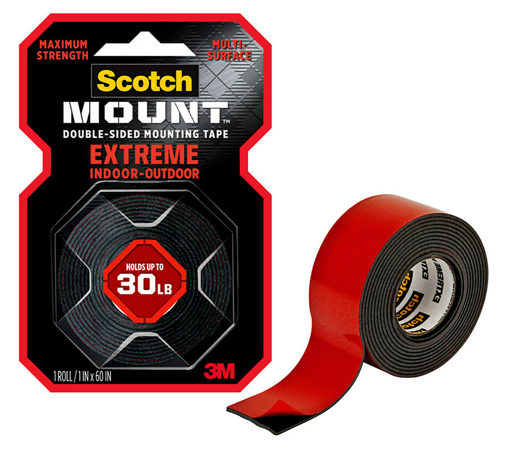 MOUNTING TAPE 2.5CM x 1.52M SCOTCH-MOUNT EXTREME DOUBLE-SIDED   G86698