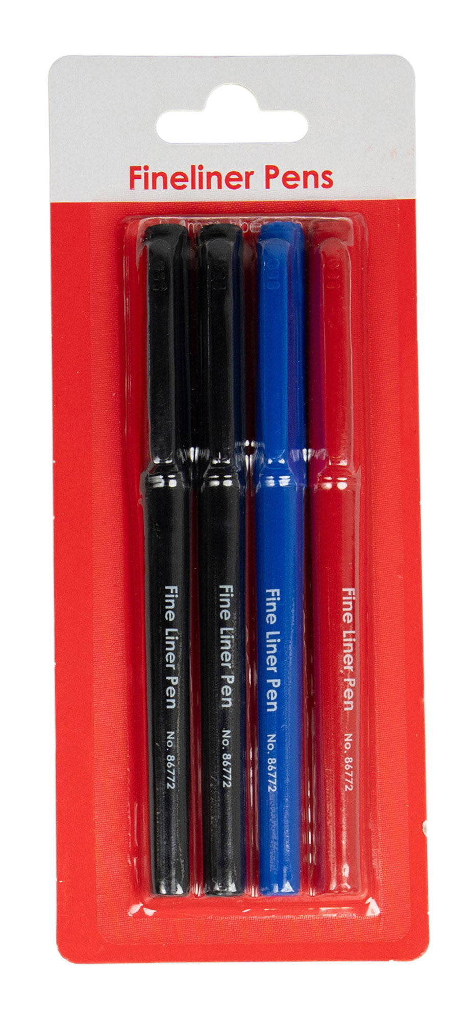 PEN GNS BASIC FINELINER 0.4MM H/SELL ASST PK4   G86772