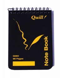 NOTEBOOK QUILL Q560 SPIRAL T/O 96PG   G87062