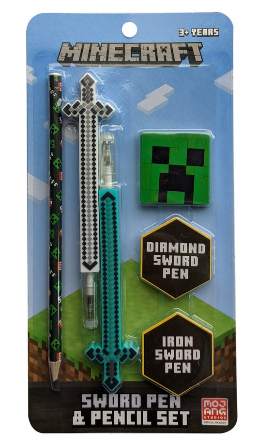 PEN MINECRAFT SWORD PEN & PENCIL SET   G87471