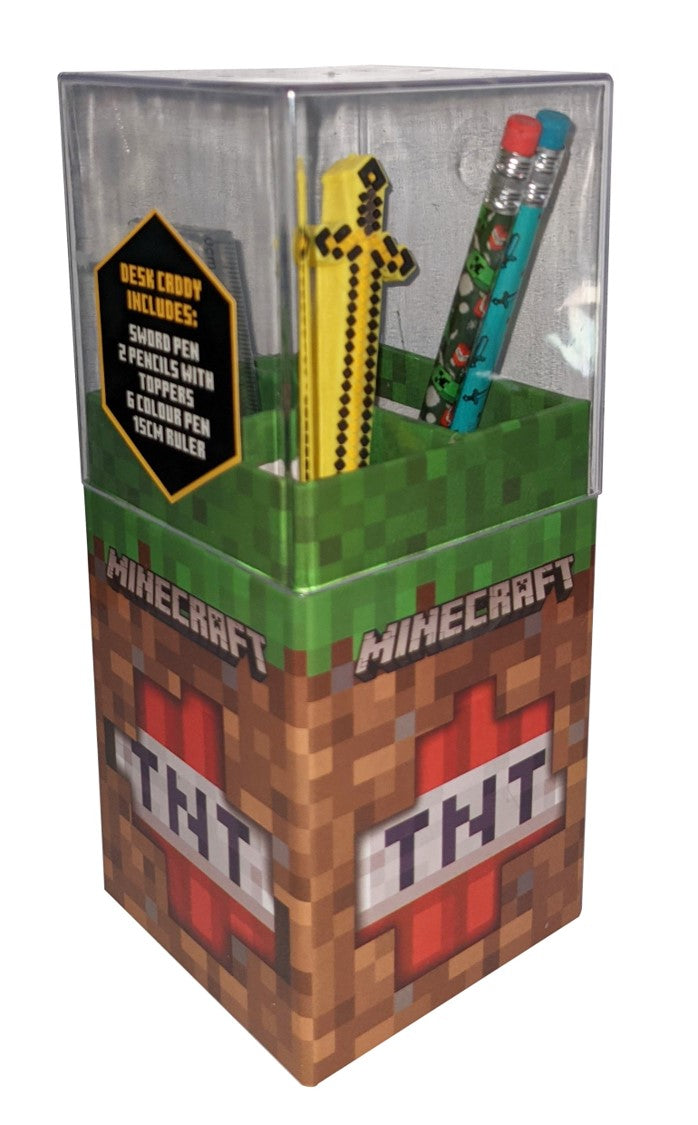 STATIONERY SET MINECRAFT DESK CADDY   G87472