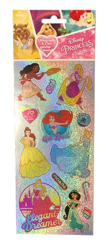 STICKERS PRINCESSES 3 PACK HOLOGRAPHIC   G87479