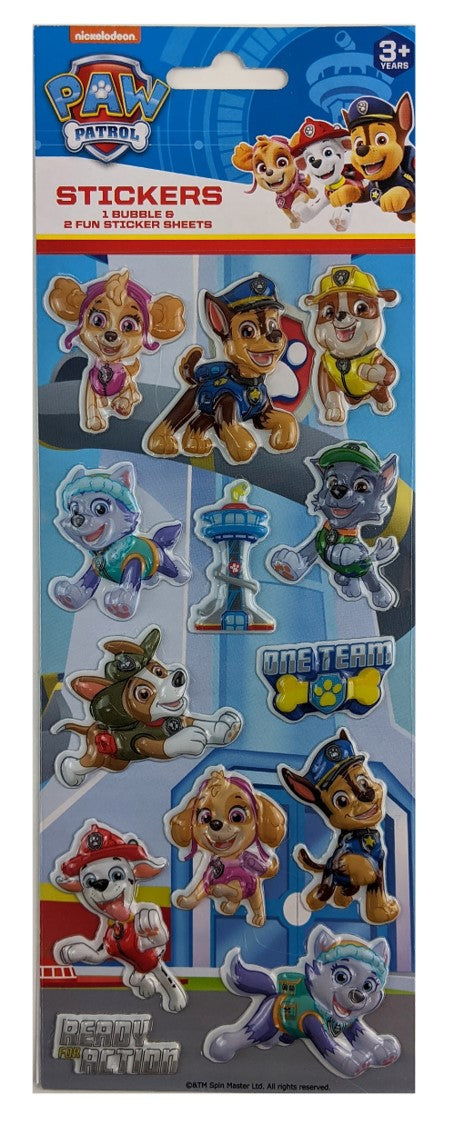 STICKERS PAW PATROL 3 PACK BUBBLE   G87589