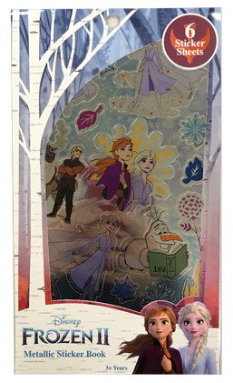 STICKERS FROZEN II METALLIC STICKER BOOK 6 PAGES   G87598