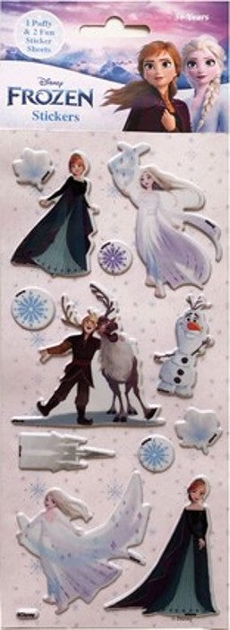 STICKERS FROZEN II 3 PACK PUFFY   G87609