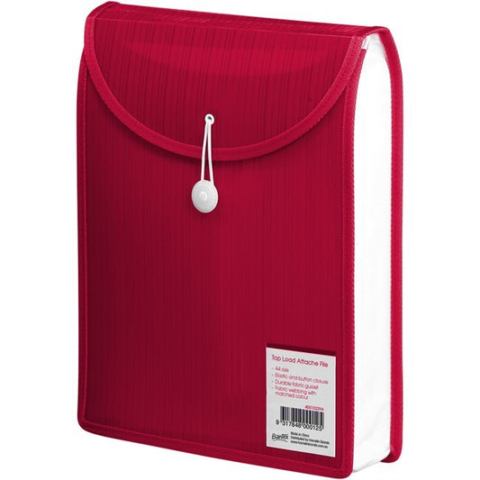 FILE ATTACHE BANTEX A4 TOP OPENING RED   G87944