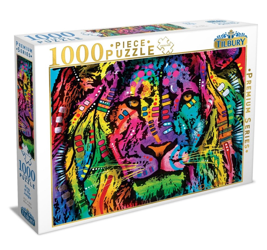 JIGSAW PUZZLE TILBURY PREMIUM 1000PCE KING OF THE JUNGLE   G88005