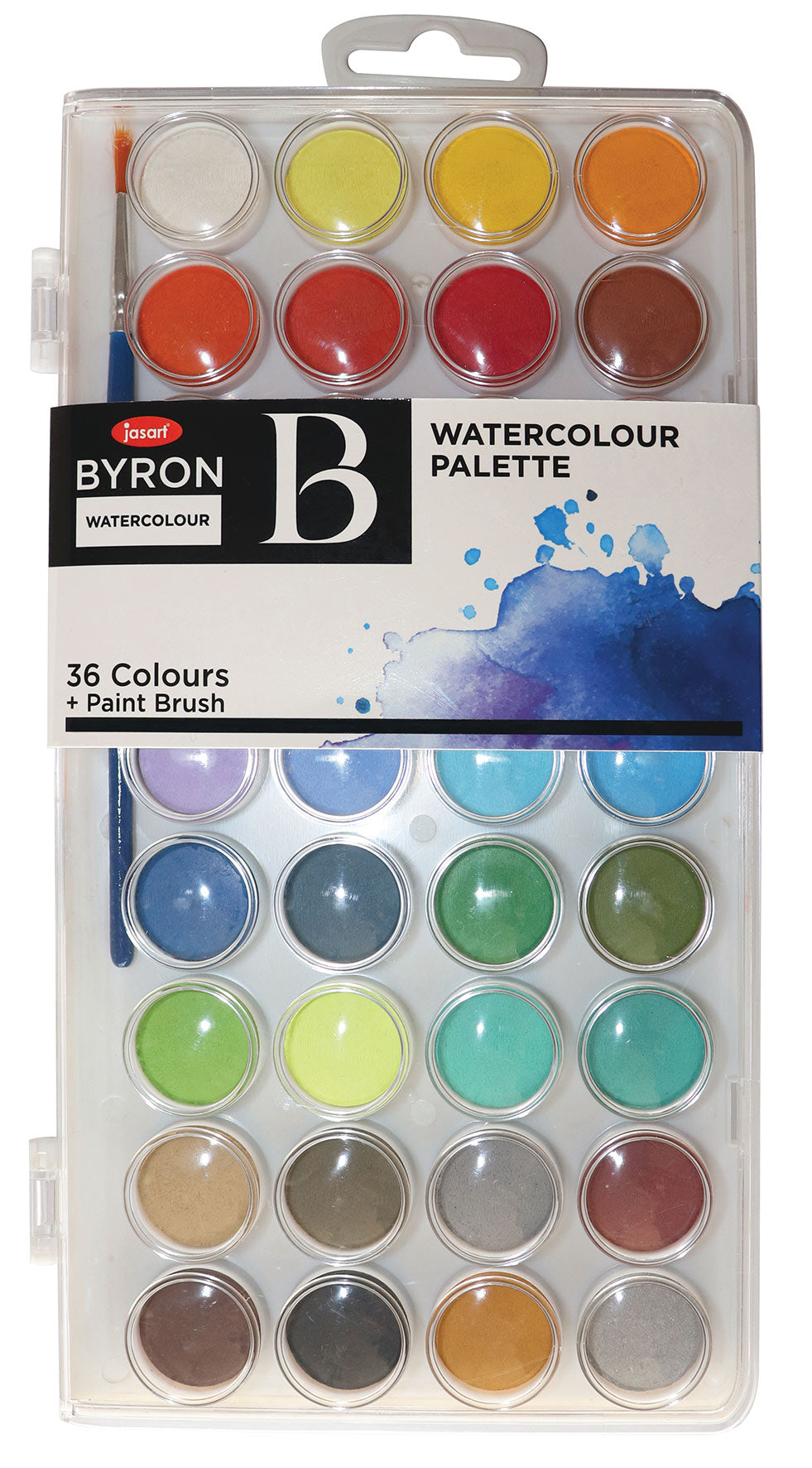 WATERCOLOUR PAINT JASART BYRON PALETTE DISCS SET 36   G88243