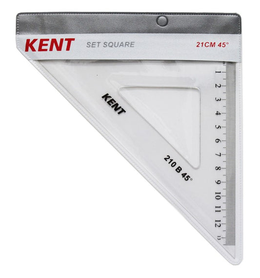 SET SQUARE KENT 210MM 45 DEGREES   G88654