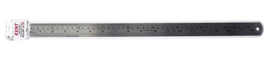 STEEL RULER KENT 45CM IMPERIAL & METRIC   G88694