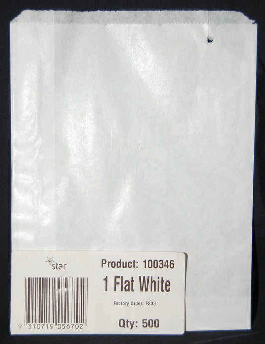 BAGS PAPER WHITE NO.1 LONG 170X140 PK500   G89009