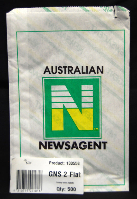 BAGS PAPER NEWSAGENT NO.2 165 X 240 PK500   G89017