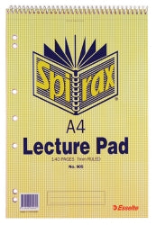 LECTURE PAD SPIRAX 905 A4 70LF T/O PK10   G89050