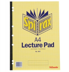 LECTURE PAD SPIRAX 907 A4 70LF S/O PK10   G89070