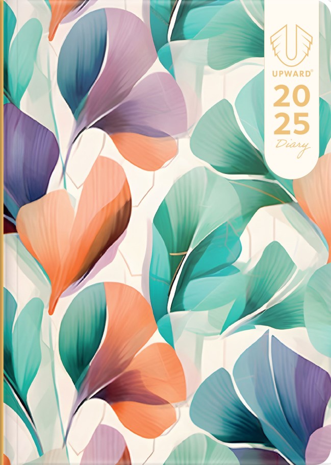 DIARY 2025 UPWARD B6 176X125MM 3426 FASHION PRINTED H/C WTV   G89580.25