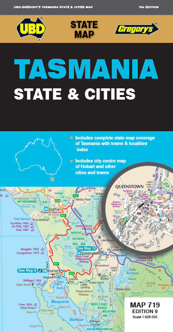 MAP UBD/GRE TASMANIA 719 9TH EDITION   G89885