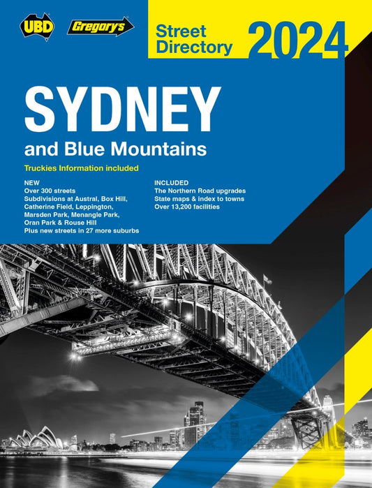 STREET DIRECTORY UBD/GRE 2024 SYDNEY & BLUE MOUNTAINS 60TH EDITION   G89893