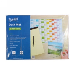 DESK MAT SUPER CLEAR BANTEX LARGE 65X48CM   G90096