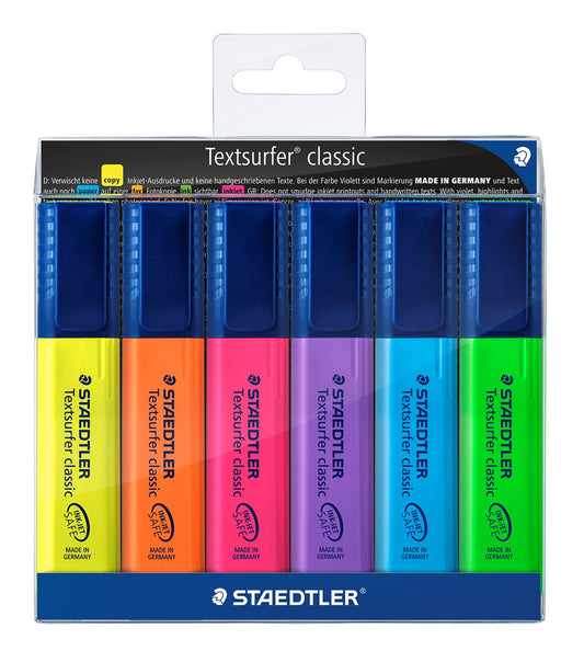 HIGHLIGHTER STAEDTLER TEXTSURFER ASST WLT6   G91021