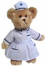 SOFT TOY ELKA TIC TOC TEDDY NURSE 30CM   G92094