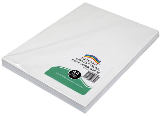 DIGITAL COPY PAPER RAINBOW A4 GLOSS 100GSM WHITE PK250   G92881