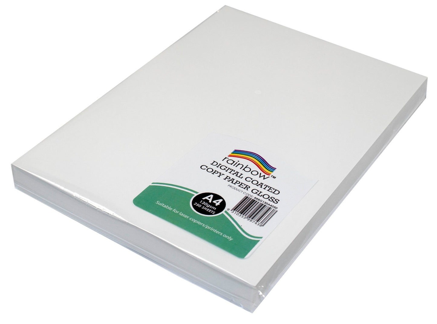 DIGITAL COPY PAPER RAINBOW A4 GLOSS 130GSM WHITE PK250   G93465