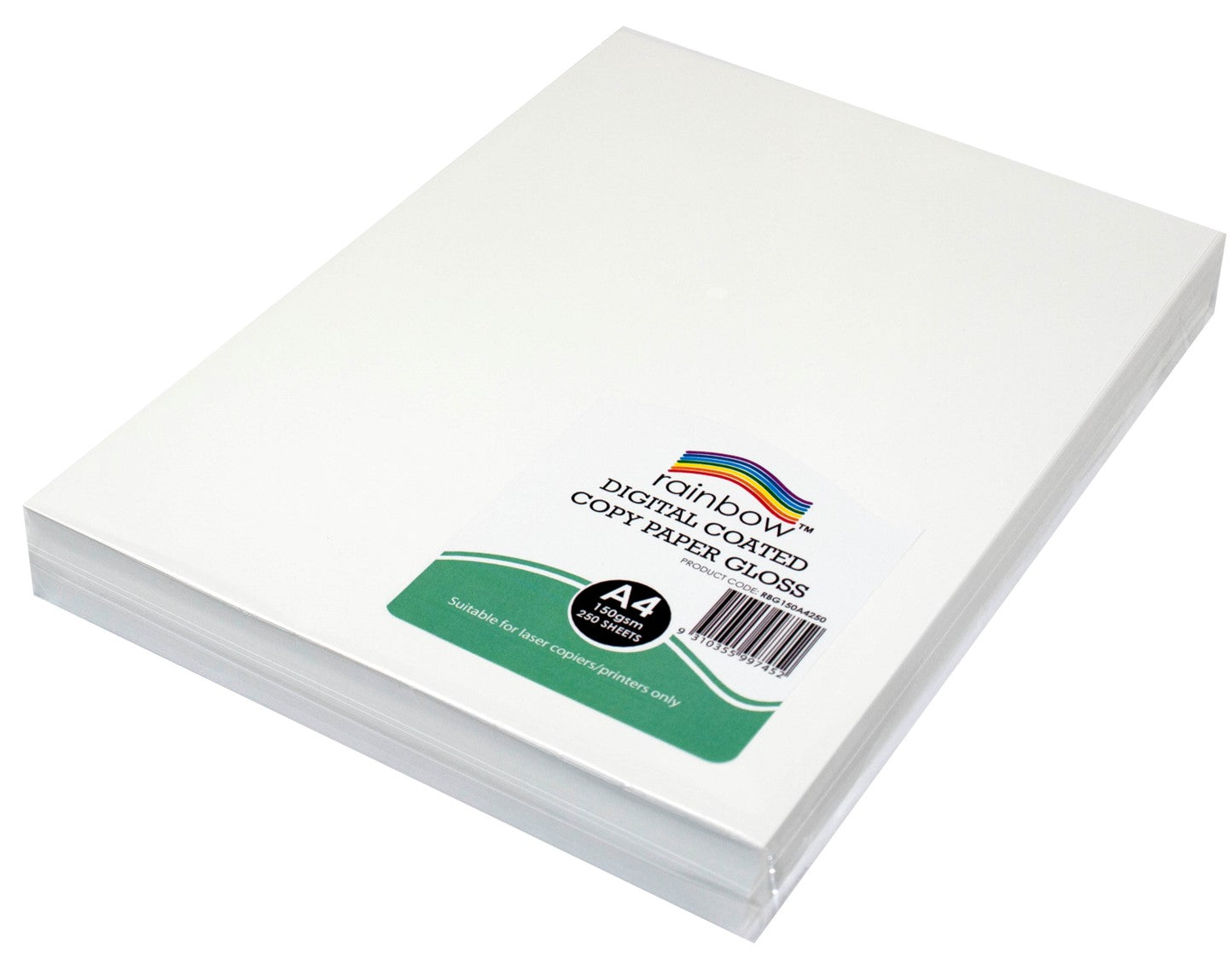 DIGITAL COPY PAPER RAINBOW A4 GLOSS 150GSM WHITE PK250   G93467