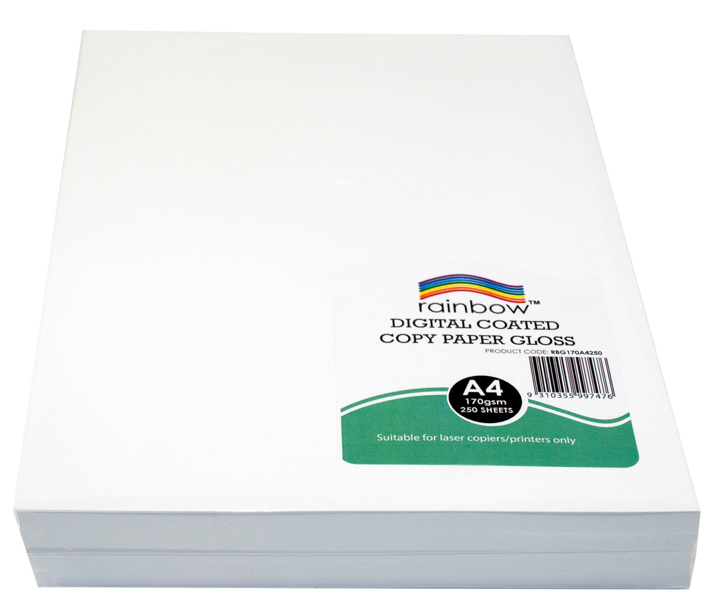 DIGITAL COPY PAPER RAINBOW A4 GLOSS 170GSM WHITE PK250   G93469