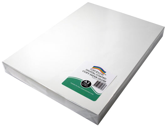 DIGITAL COPY PAPER RAINBOW A3 GLOSS 170GSM WHITE PK250   G93470