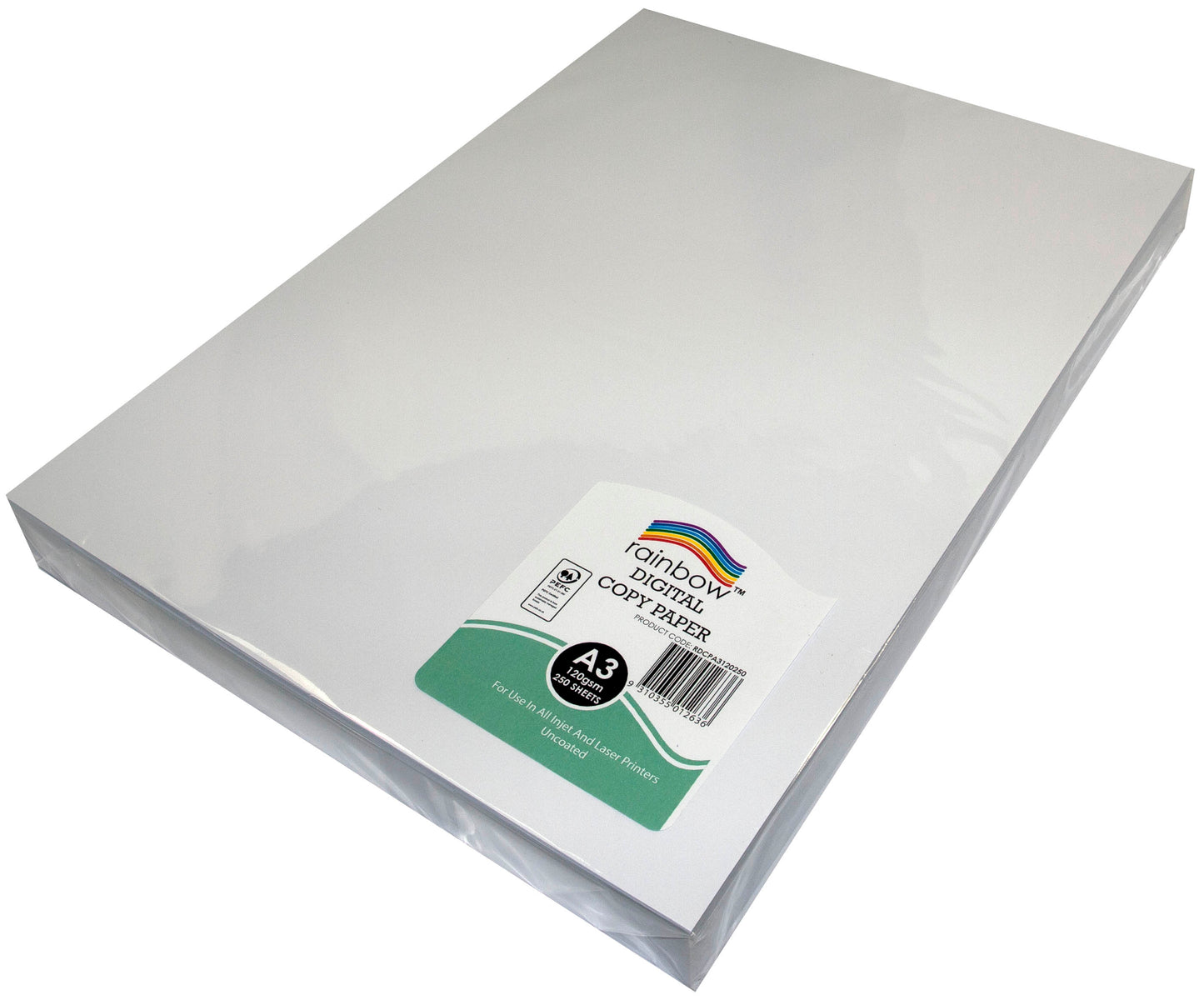 DIGITAL COPY PAPER RAINBOW A3 PEFC 120GSM WHITE PK250   G93475