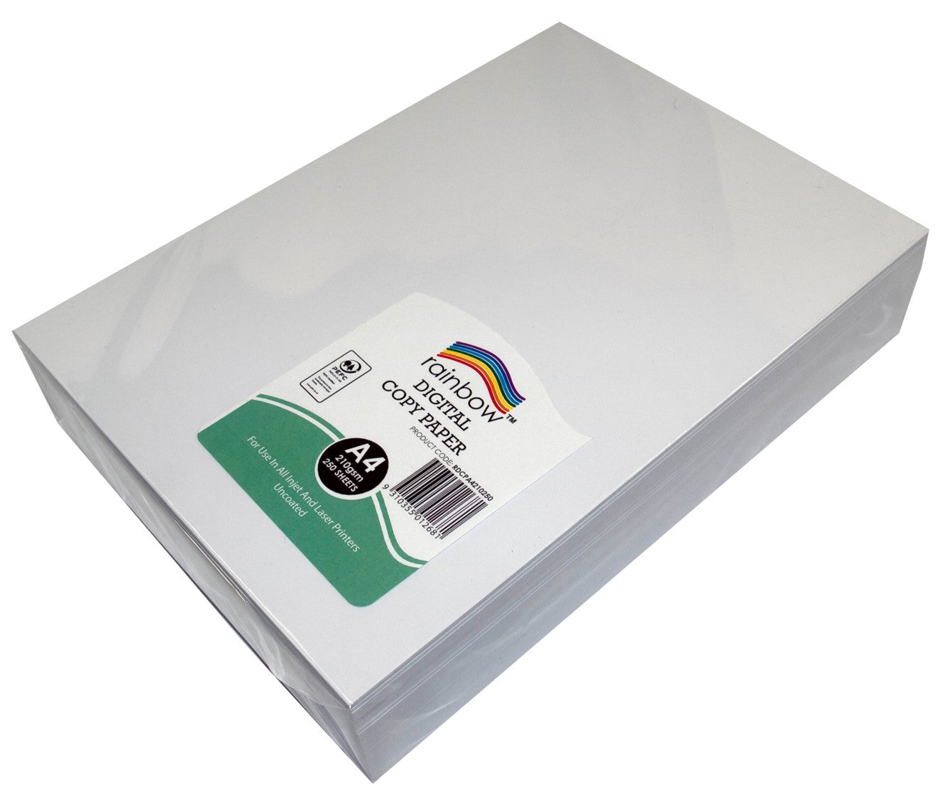 DIGITAL COPY PAPER RAINBOW A4 PEFC 210GSM WHITE PK250   G93480