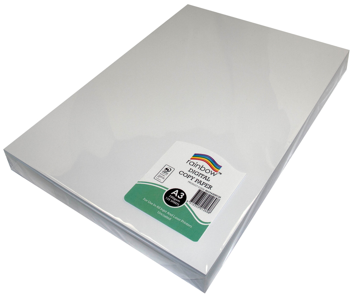 DIGITAL COPY PAPER RAINBOW A3 PEFC 250GSM WHITE PK125   G93481