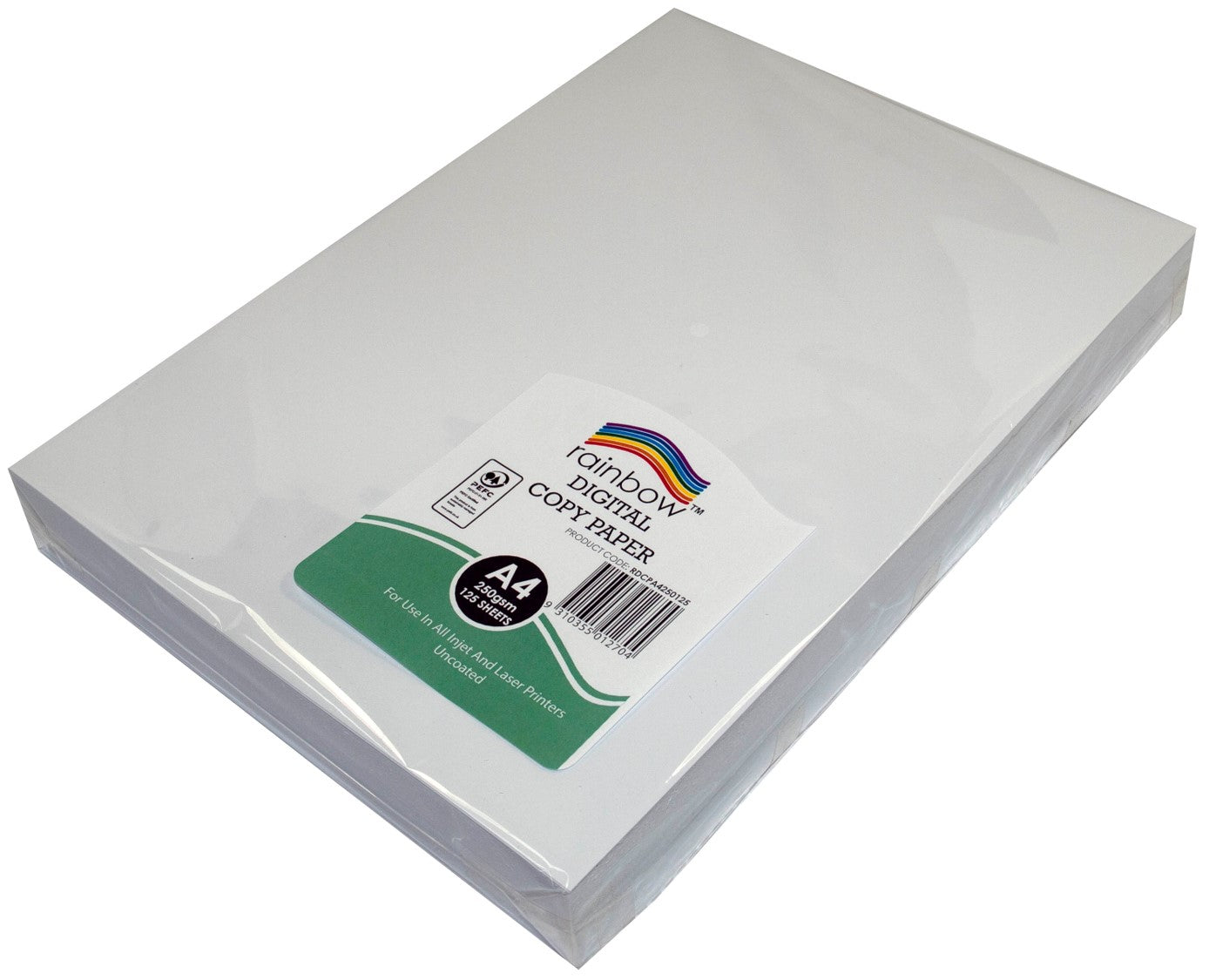 DIGITAL COPY PAPER RAINBOW A4 PEFC 250GSM WHITE PK125   G93482