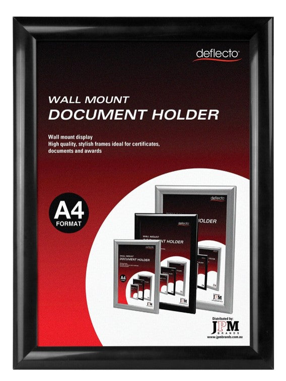 DOCUMENT HOLDER DEFLECTO A4 WALL MOUNT BLACK   G93874