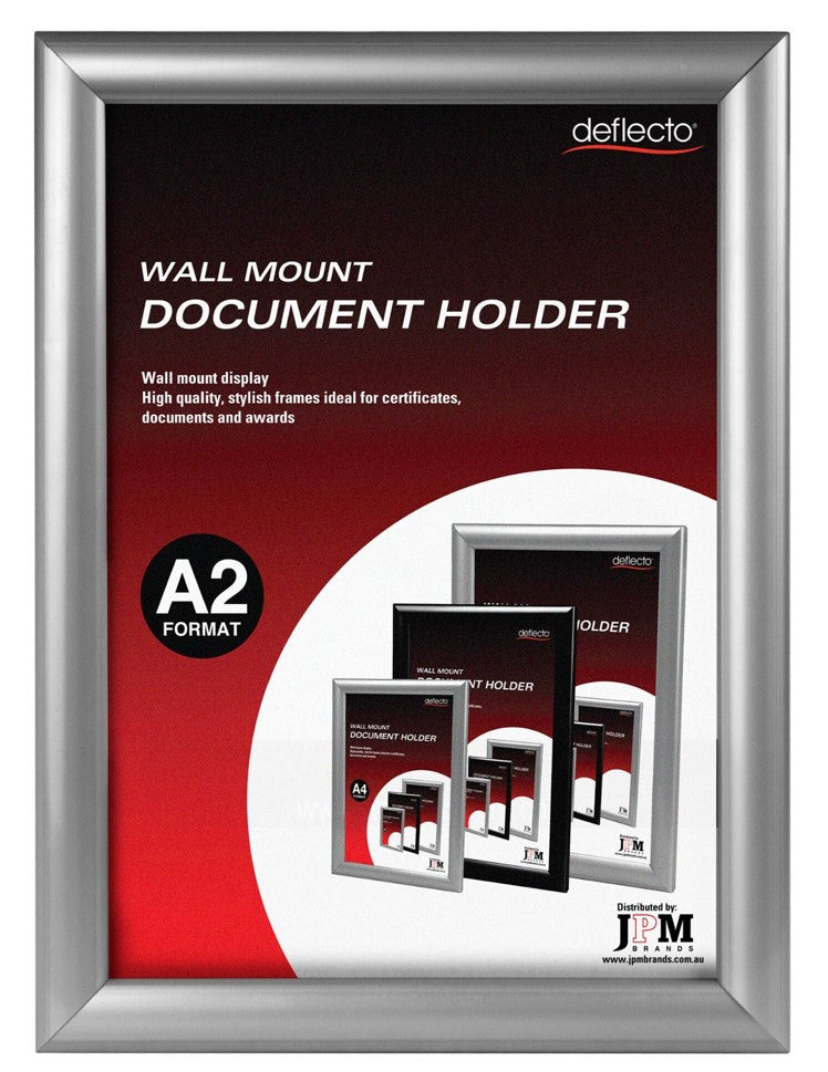 DOCUMENT HOLDER DEFLECTO A2 WALL MOUNT SILVER   G93875