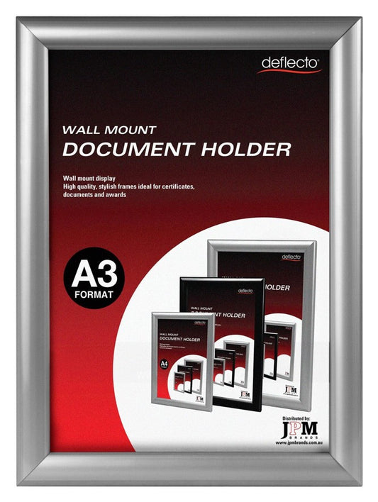 DOCUMENT HOLDER DEFLECTO A3 WALL MOUNT SILVER   G93876