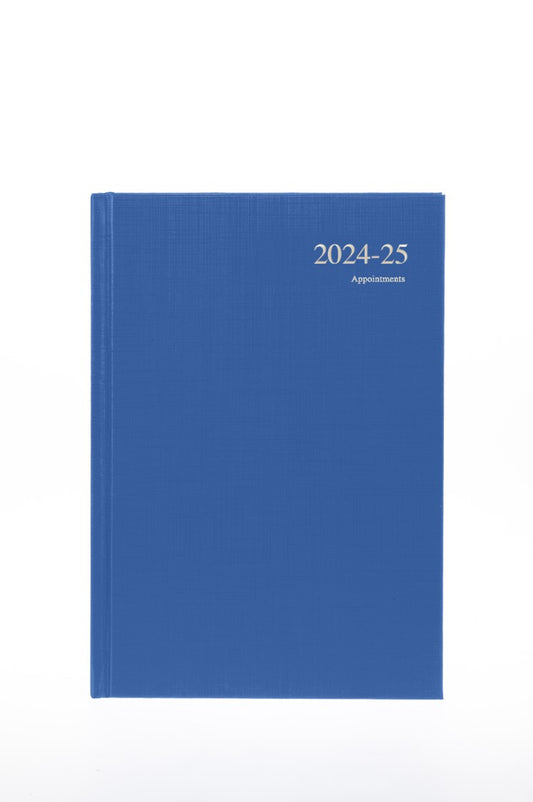 DIARY ESSENTIAL A4 FINANCIAL YEAR 24-25 APPOINTMENT ESSA41M.60 DTP BLUE   G93970