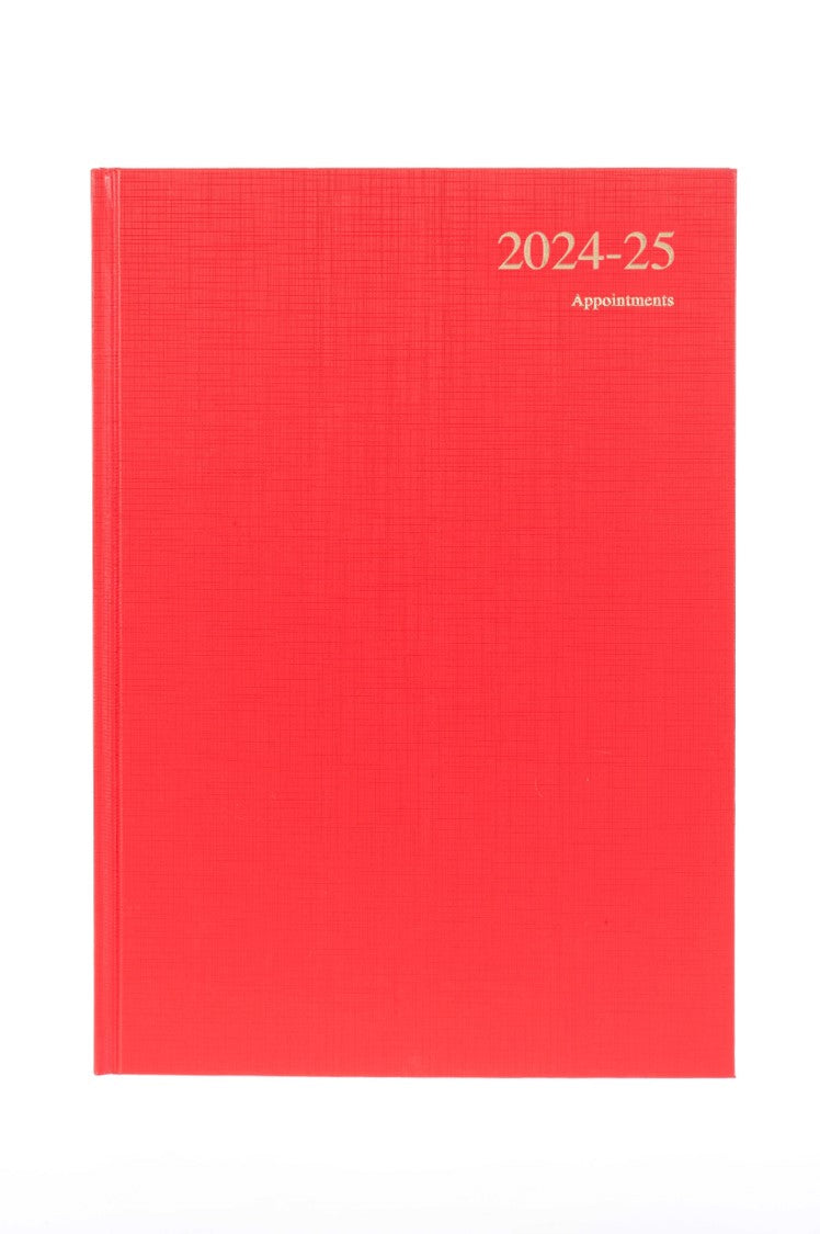 DIARY ESSENTIAL A4 FINANCIAL YEAR 24-25 APPOINTMENT ESSA41M.15 DTP RED   G93971