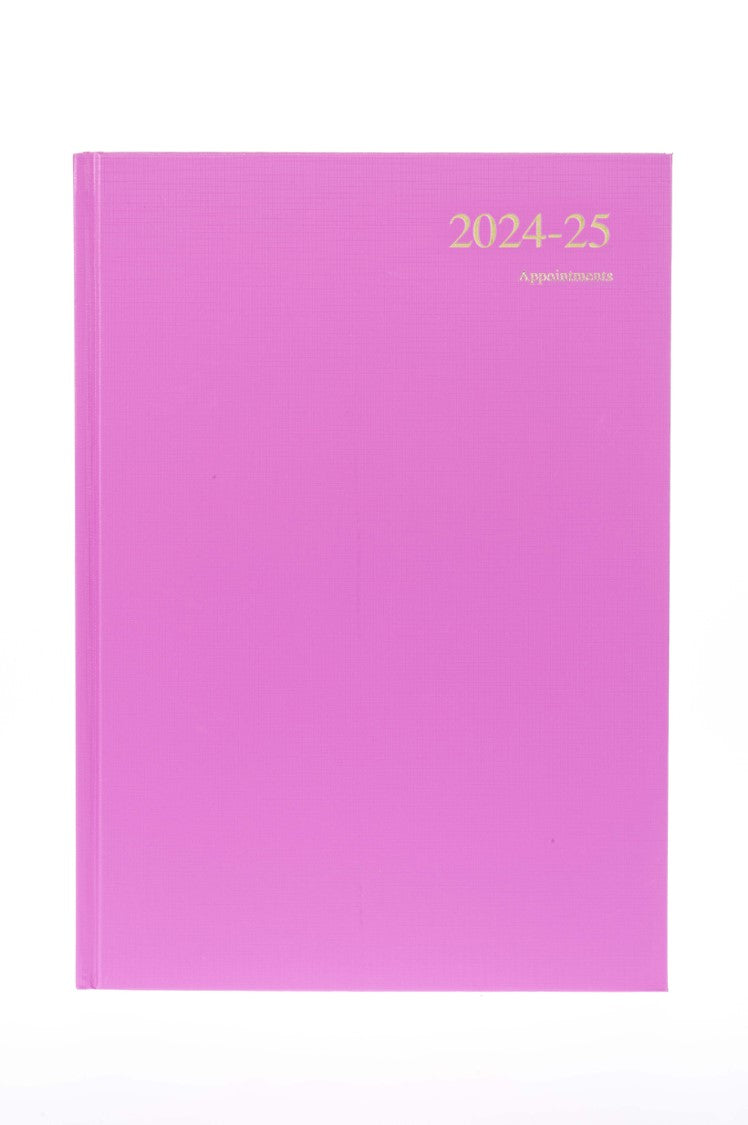 DIARY ESSENTIAL A4 FINANCIAL YEAR 24-25 APPOINTMENT ESSA41M.50 DTP PINK   G93972