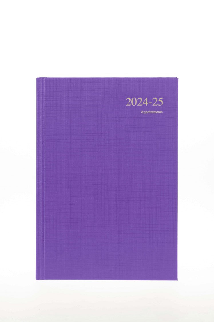 DIARY ESSENTIAL A4 FINANCIAL YEAR 24-25 APPOINTMENT ESSA41M.55 DTP PURPLE   G93975