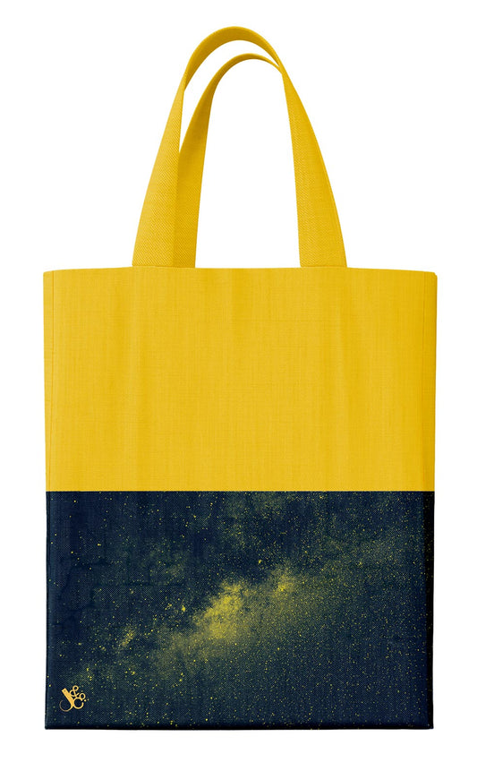 TOTE BAG JUMBLE & CO FIT A4 BITS & BOBS COTTON POLYESTER MIX YELLOW   G94359