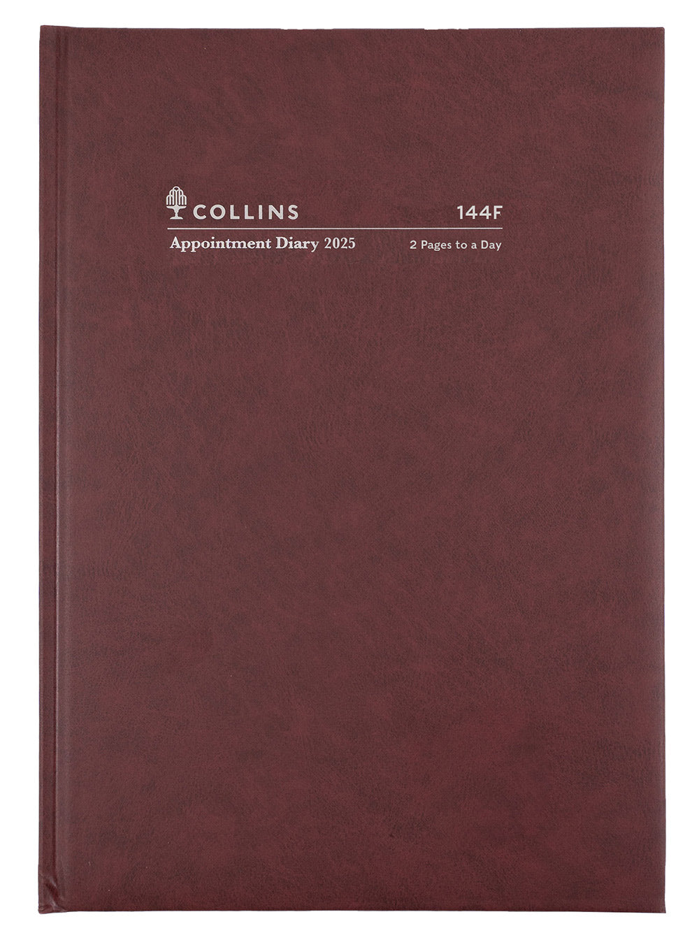 DIARY 2025 COLLINS A4 144F.P78 2PTD EARLY EDITION BURGUNDY   G94468