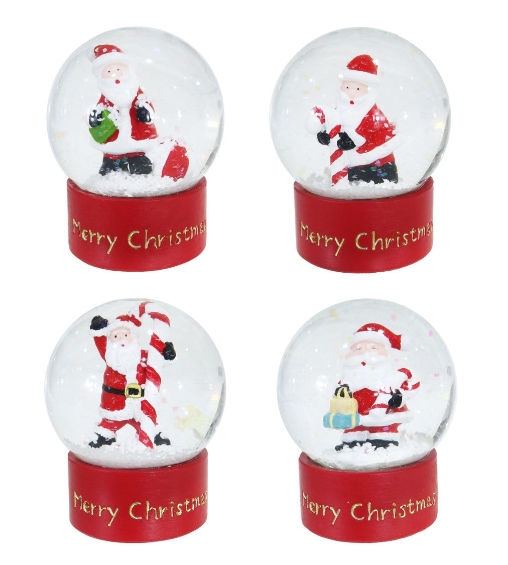 SNOWGLOBE XMAS 4.5CM SANTA CDU   G94512